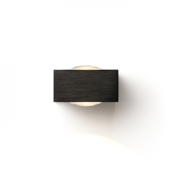 Image of Faretto applique KORSO II da parete nero anodizzato 230V LED 2x3W 120°IP54 3000K