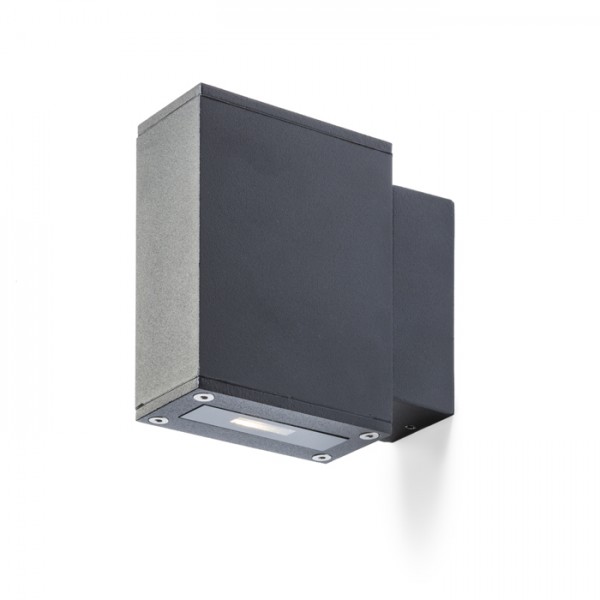 Image of Faretto applique DIXIE 4x12 da parete nero 230V/700mA LED 2x3W 48Â° IP54 3000K