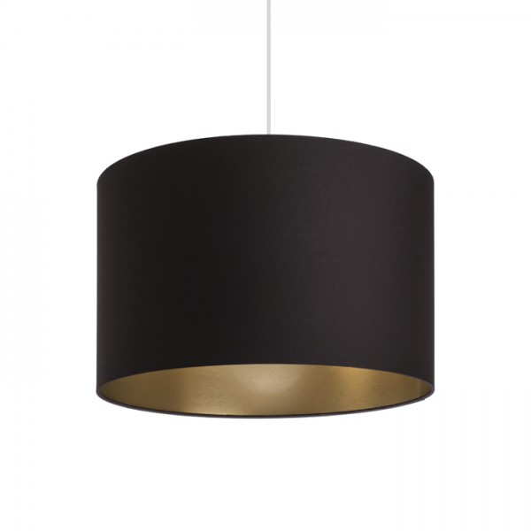 Image of Paralume RON 40/25 paralume Polycotton nero /Lamina d'oro max. 23W
