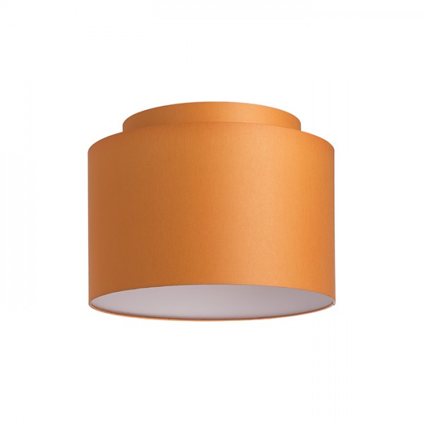Image of Paralume DOUBLE 40/30 paralume Chintz arancione/PVC bianco max. 23W
