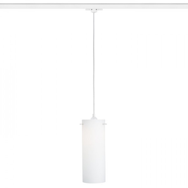 Image of Lampadario Lampada CLAUDIA per binario trifase vetro smerigliato 230V E27 15W