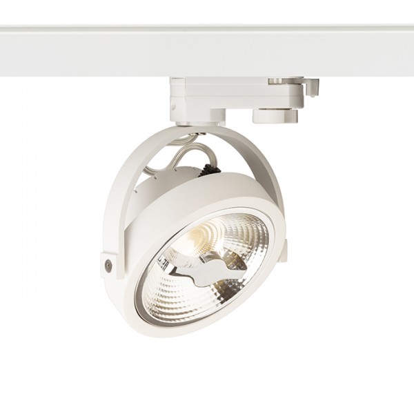 Image of Faretto applique KELLY LED per binario trifase Bianco 230V LED 12W 24Â° 3000K