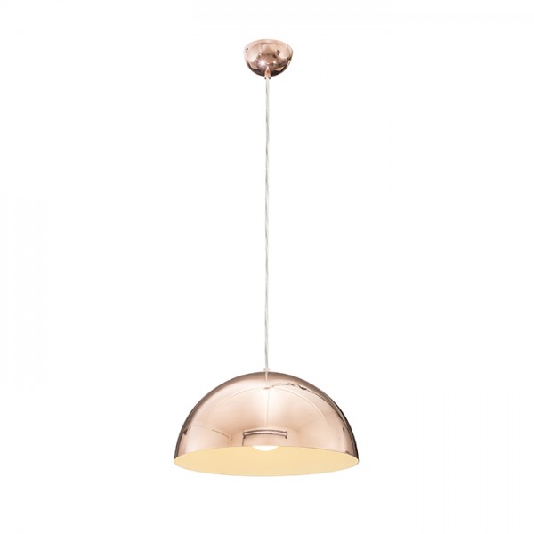 Image of Lampadario MONROE 30 a sospensione rame 230V E27 42W