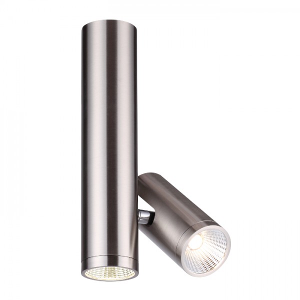 Image of Faretto BOGARD TWIN da soffitto nichel opaco 230V LED 2x5W 40° 3000K