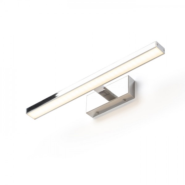Image of Faretto applique PANON LONG da parete cromo 230V LED 12W IP44 3000K