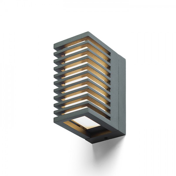 Image of Lampada applique CLAIRE RC da parete grigio antracite acrilico 230V LED 6W IP54 3000K