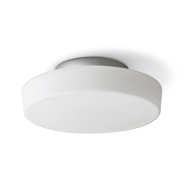 Image of Plafoniera ZARA LED 26 da soffitto vetro opalino/cromo 230V LED 12W IP44 3000K