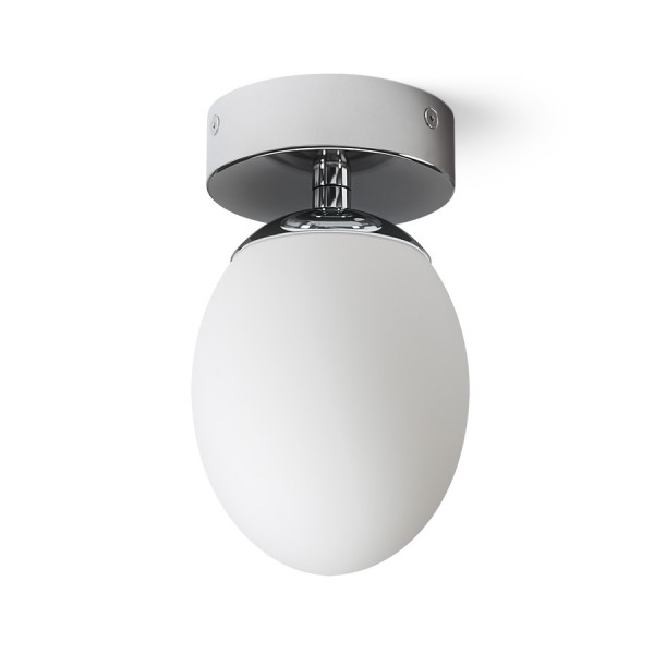 Image of Plafoniera MERINGUE 11 da soffitto vetro opalino/cromo 230V LED G9 9W IP44