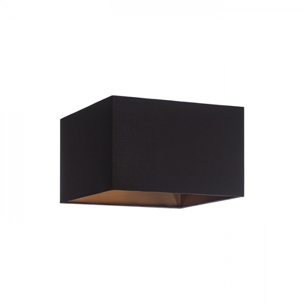 Image of Paralume TEMPO 30/19 paralume Polycotton nero /Lamina di rame max. 23W
