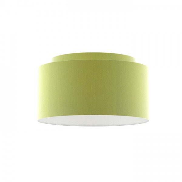 Image of Paralume DOUBLE 55/30 paralume Chintz limetta/PVC bianco max. 23W