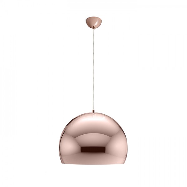 Image of Lampadario ASTON 30 a sospensione rame 230V E27 42W