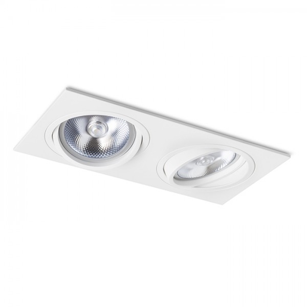Image of Faretto PASADENA G53 SQ II bianco 12V G53 2x50W