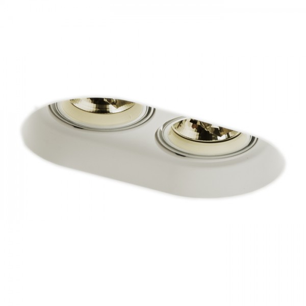 Image of Faretto da incasso DINGO II inclinabile gesso 12V G53 2x50W