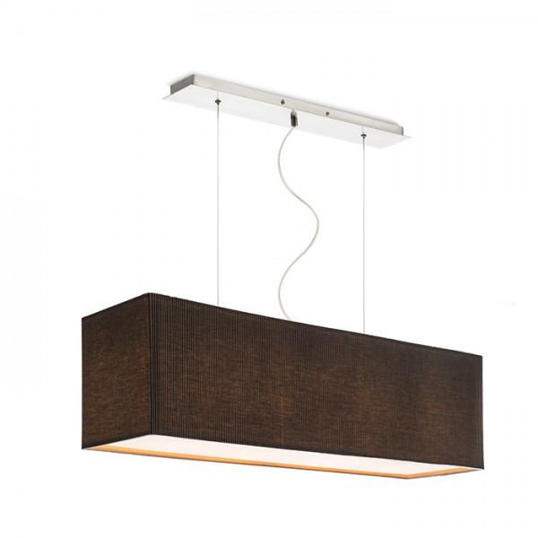 Image of Lampadario Lampada LOPE 80 a sospensione nero nichel opaco 230V E27 4x42W