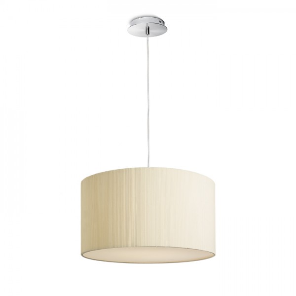 Image of Lampadario Lampada LALO 40 a sospensione bianco crema opaco 230V E27 3x42W