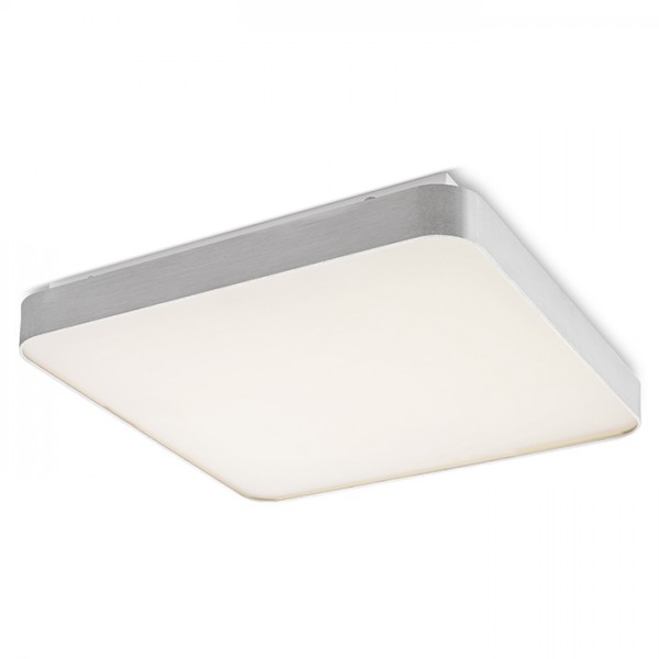 Image of Plafoniera MENSA SQ 80 da soffitto alluminio pettinato 230V LED 138W 3000K