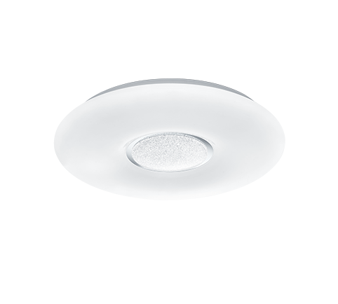 Image of Plafoniera Led effetto Cristallo con Telecomando Lampada Interno Akina GD Trio