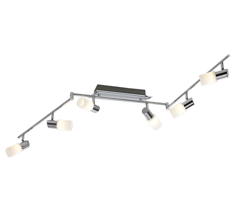 Faretti Barra 6 Spots Led Interno 4 W Interno Moderni Clapton GD Trio