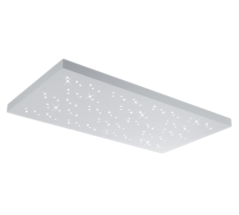 Image of Plafoniera Led Interno Soffitto Rettangolare Cielo Stellato Bianco Titus GD Trio