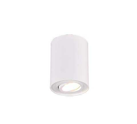 Image of Plafoniera Interno Soffitto Spots Orientabile Cilindro Bianco Cookie GD Trio