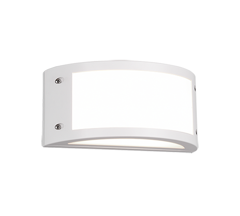 Image of Applique Esterno Parete Soffitto Led Fascia Bianca Ip54 25 cm Kendal GD Trio