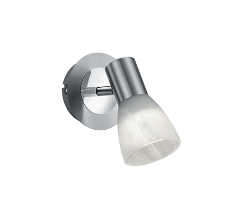 Image of Faretto da Parete o Soffitto Spot Led Orientabile Acciaio Vetro Levisto GD Trio
