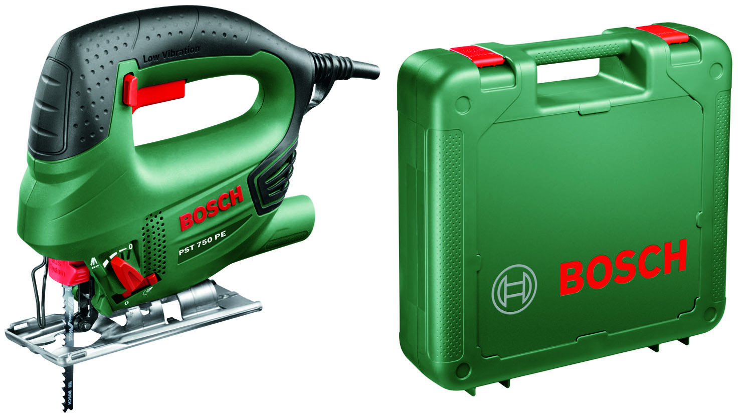 Image of SEGHETTO ALTERNATIVO BOSCH 530W PST 750PE + LAMA E VALIGETTA