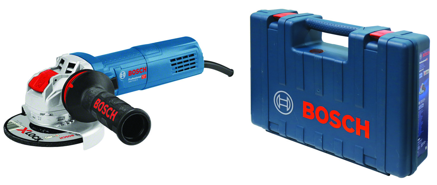 Image of SMERIGLIATRICE ANGOLARE ELETTRICA BOSCH 900W X-LOCK GWX 9-115 S