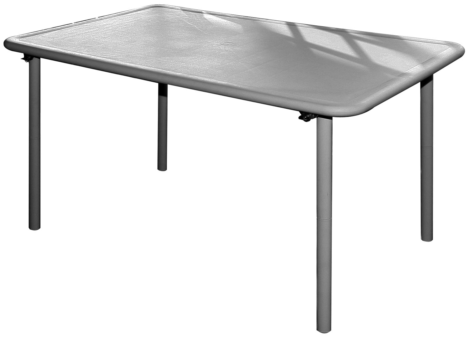 Image of TAVOLO FIBERGLASS RUGBY GRIGIO 135X80CM