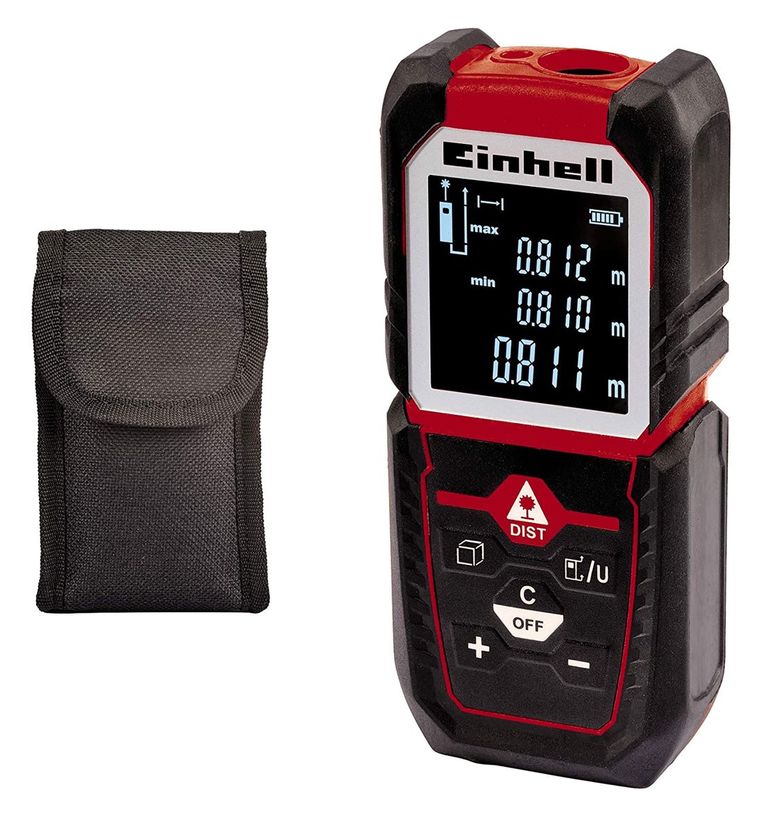 Image of Metro Laser Misuratore di Distanza Einhell TC-LD 50 mt Puntatore con Display
