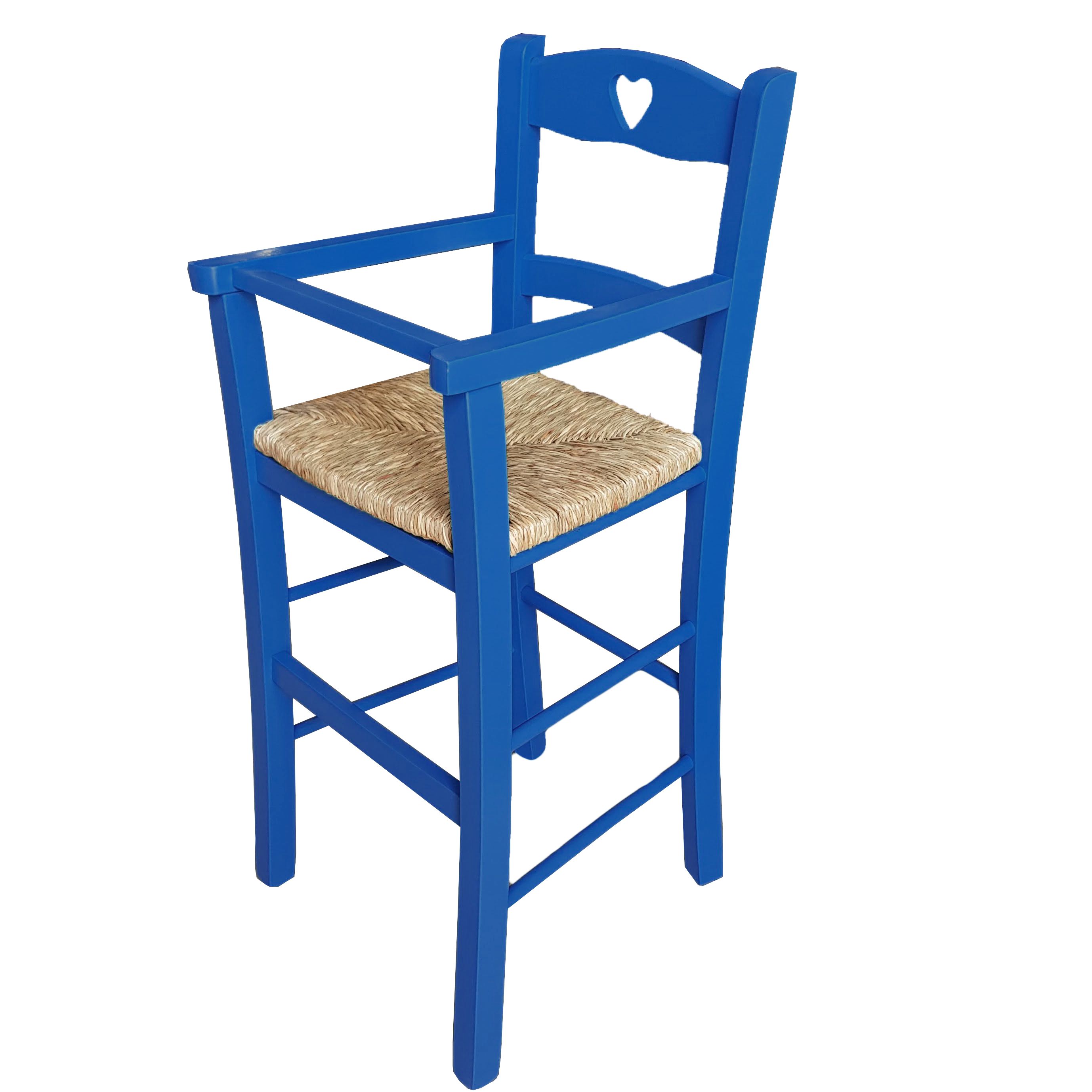 Seggiolone bimbo laccato blu