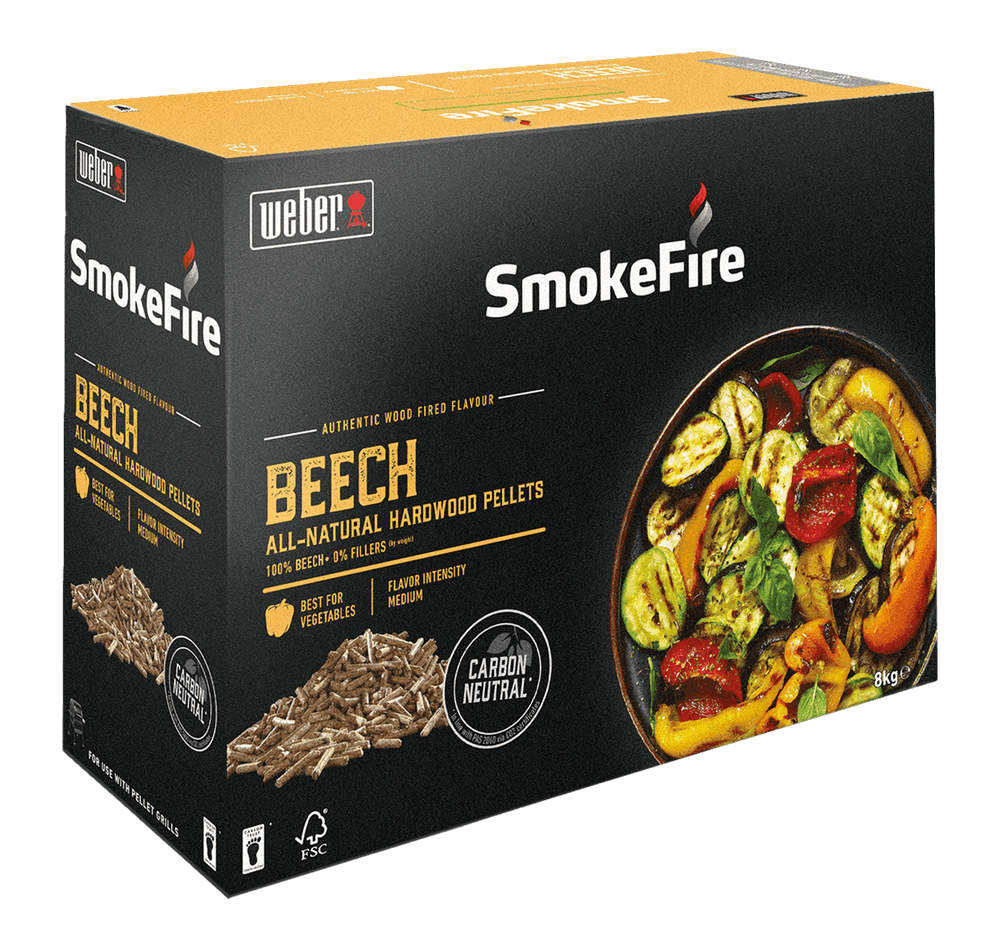 Image of Pellet per Barbecue Weber SmokeFire 100% Legno Faggio Ciliegio Quercia Melo Formato: Faggio