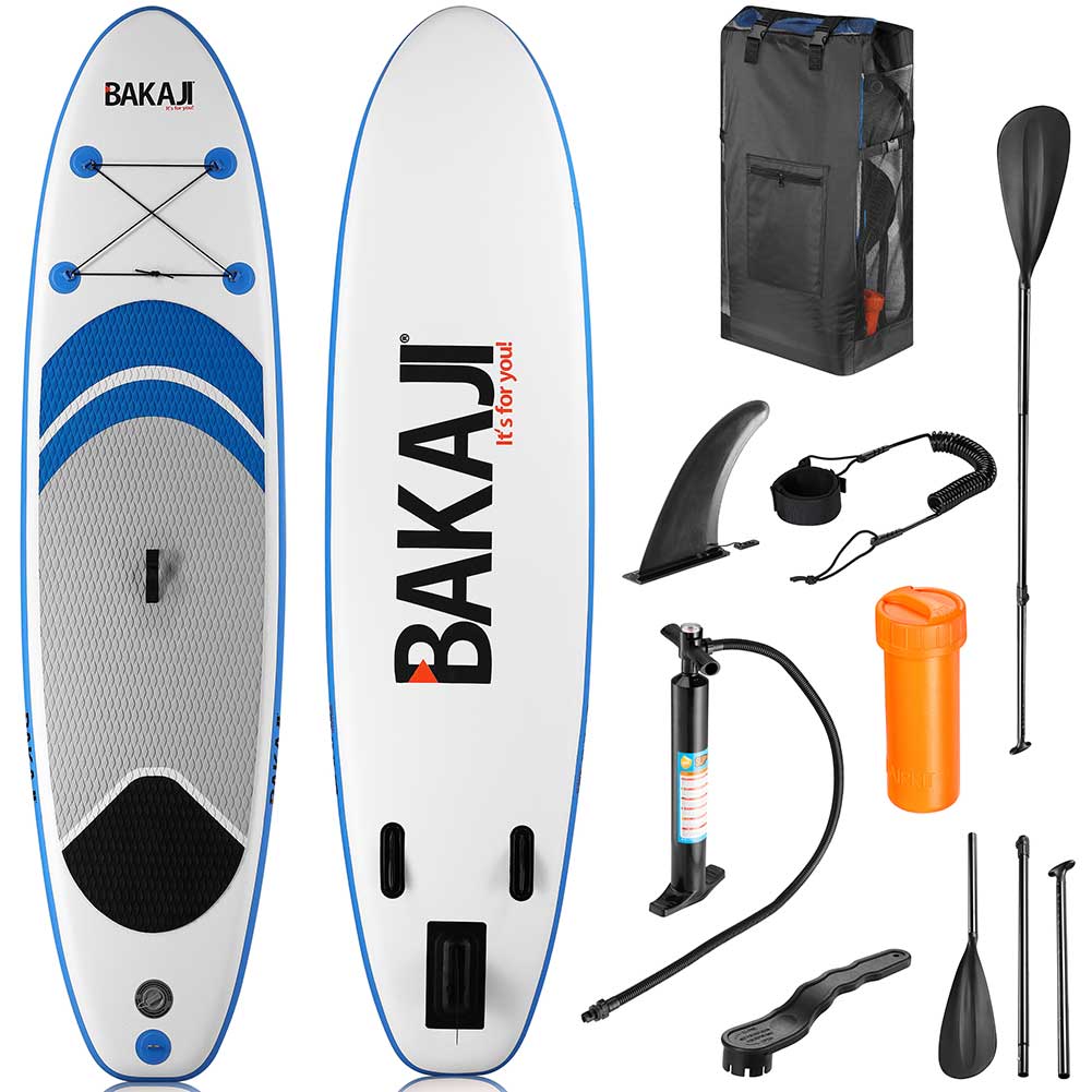 Tavola SUP Gonfiabile Paddle Board con Pagaia e Accessori Sport Mare 320 x 81cm