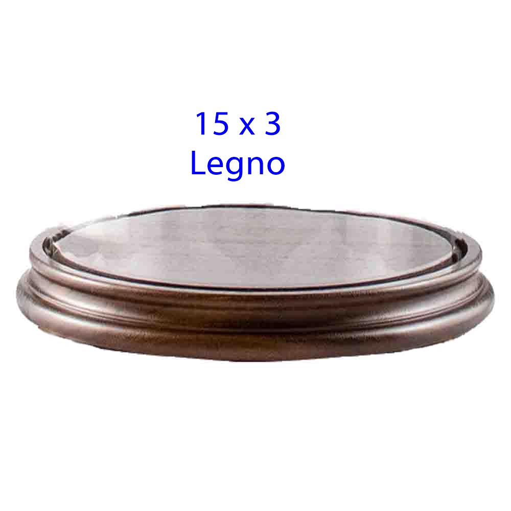 Base per campana in legno 15 x 3 cm