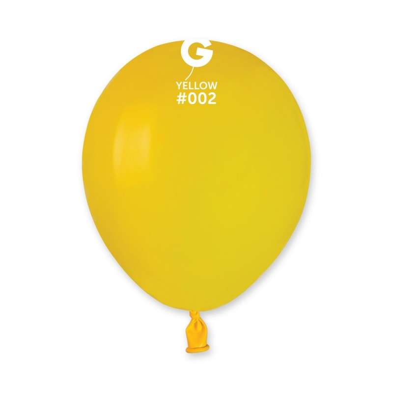 100pz Palloncini professionali 5 pollici 13 cm Giallo pastello A50/002
