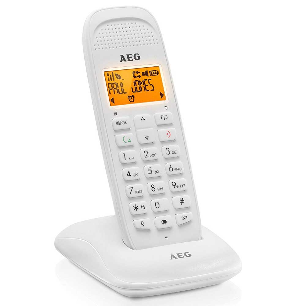 Image of AEG Voxtel D81 Telefono Domestico DECT Cordless Display 1,6&#39;&#39; LCD Bianco