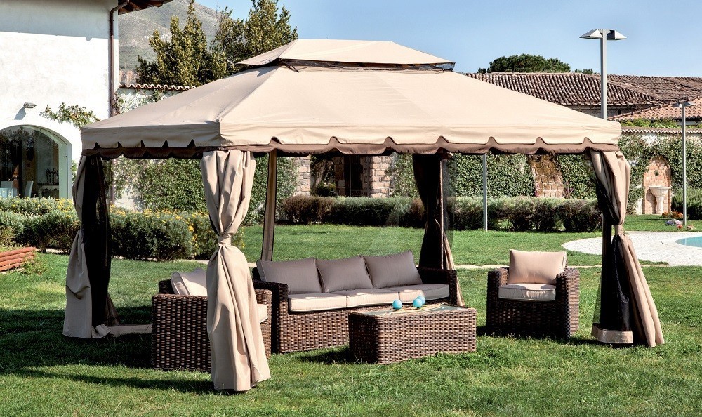 Homegarden Ricambio 4 Teli Laterali Moschiera Gazebo Adventure 300X 400
