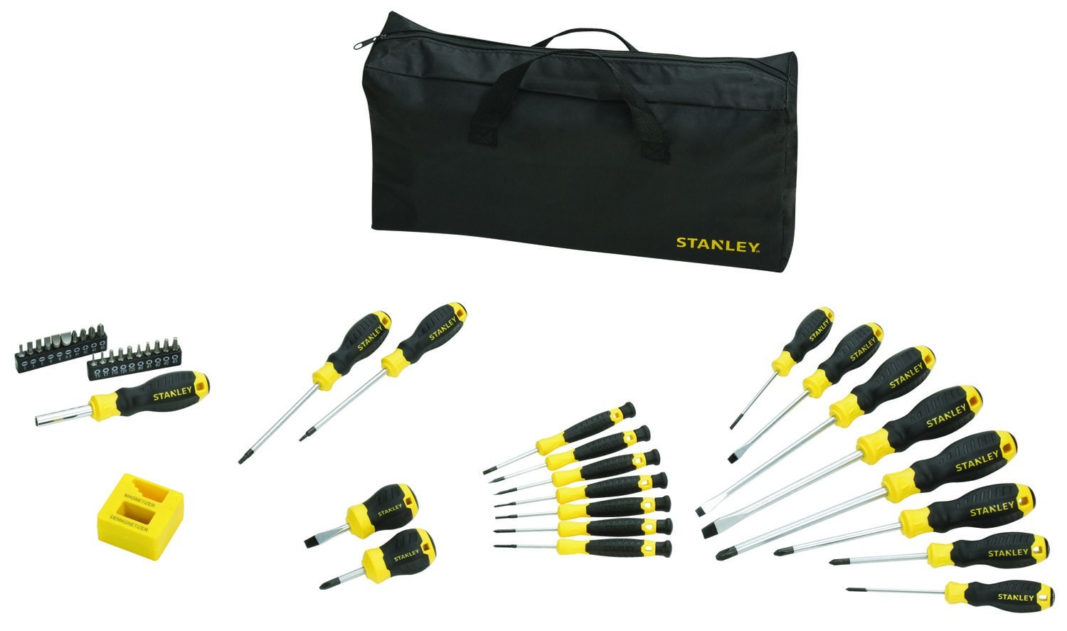Set Giraviti Stanley 42 Pezzi STHT0-62113 + Borsa In Tessuto