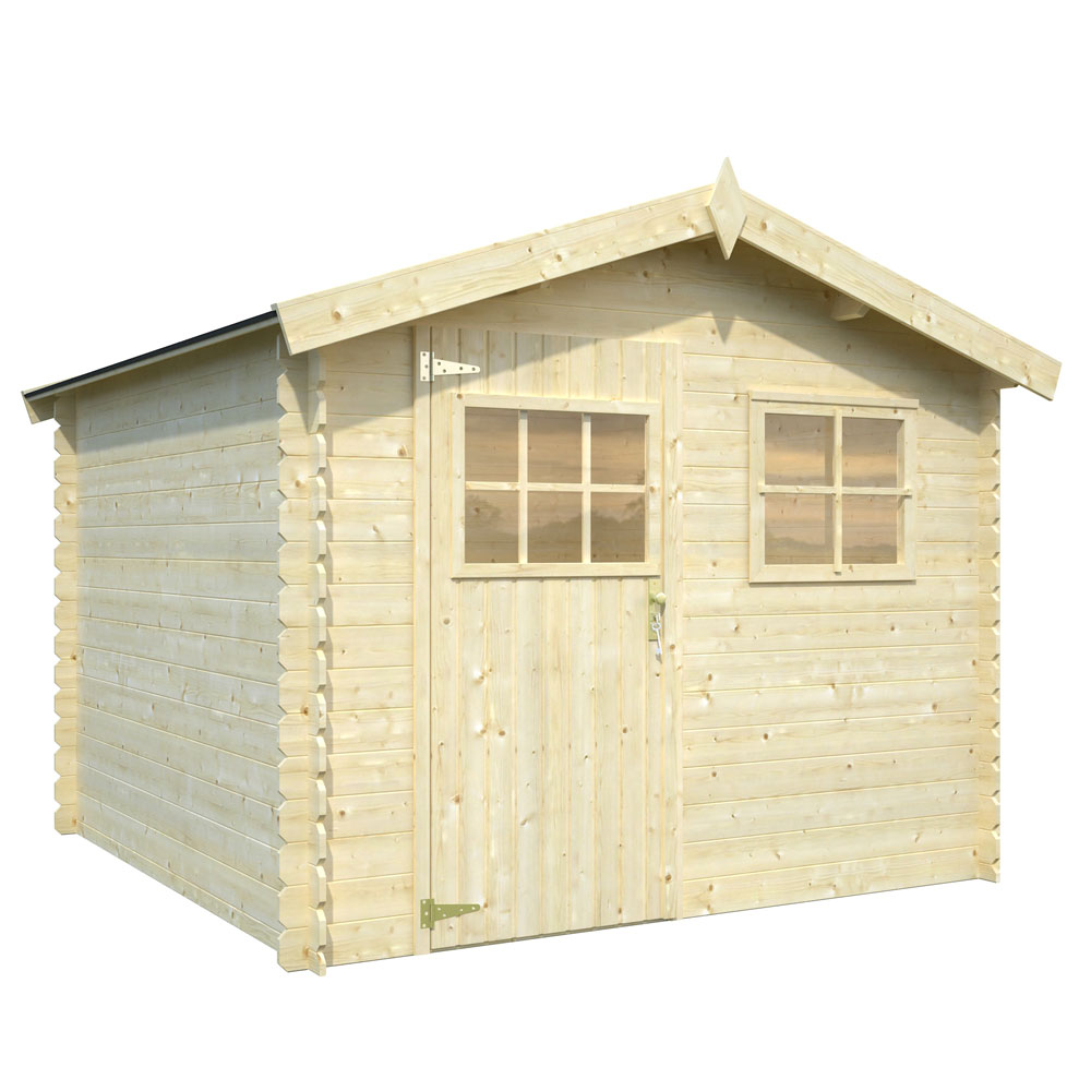 Image of Casetta in Legno da Giardino Bruges Sistema BlockHaus Rimessa Box Pircher