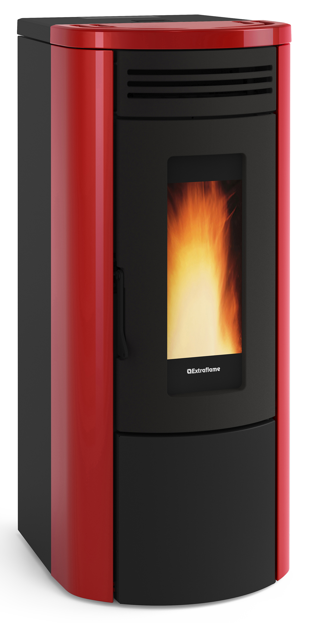 Image of TERMOSTUFA STUFA PELLET 18,7 KW COSTANZA IDRO BORDEAUX NORDICA EXTRAFLAME