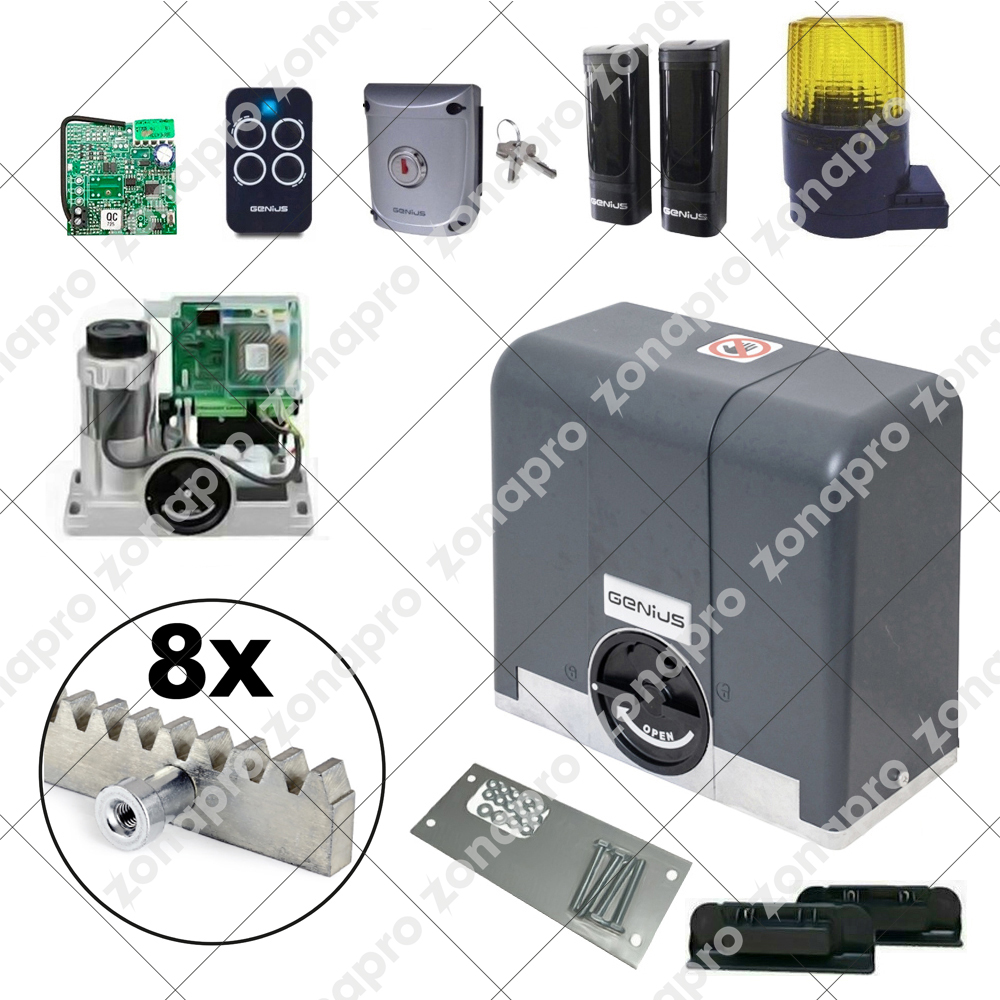 FAAC GENIUS Kit Schiebetorautomatisierung BLIZZARD 400kg 24V Zahnstange - Bild 3 von 7