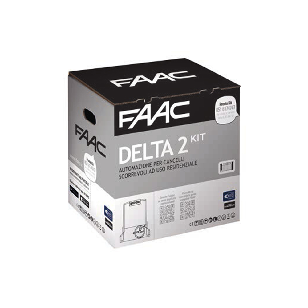 FAAC 740 DELTA 2 KIT 1056303445 Automazione Cancello Anta Scorrevole 500kg 230v