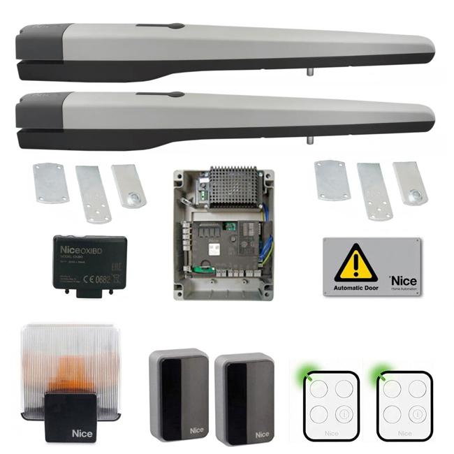 Kit cancello automatico per ante battenti 3m Toona 4024 BD NICE TOONA4024BDKCE