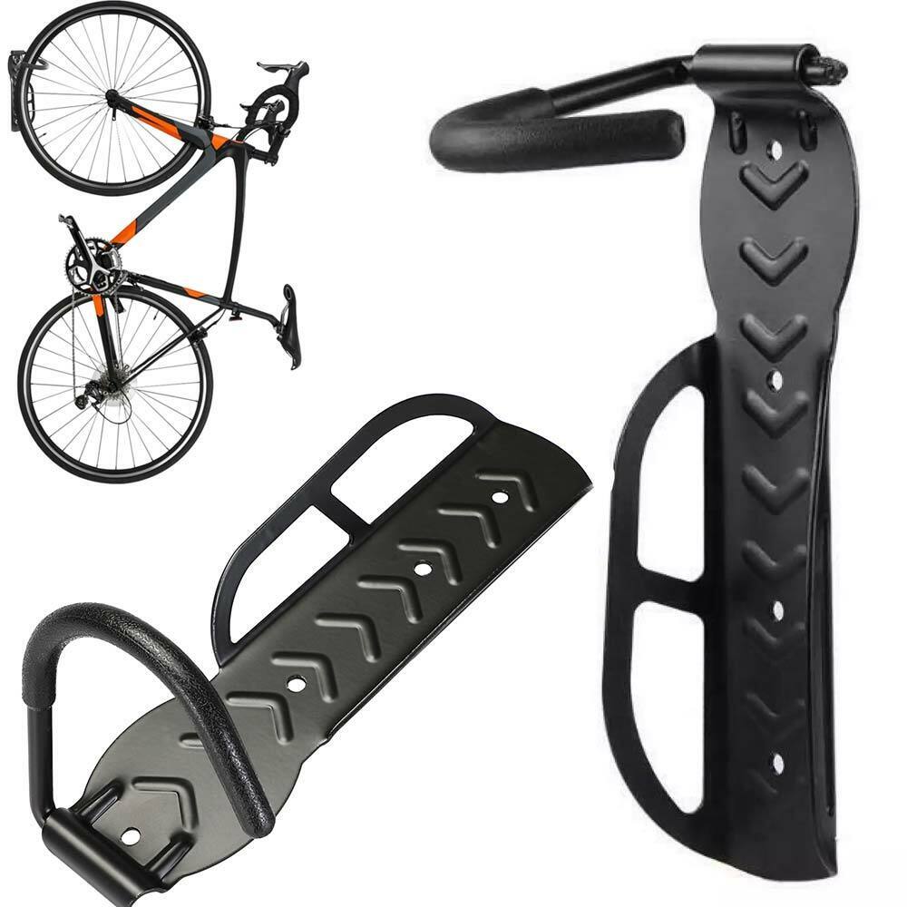 2x Staffa Porta Bicicletta Bici Muro Gancio Supporto Bike