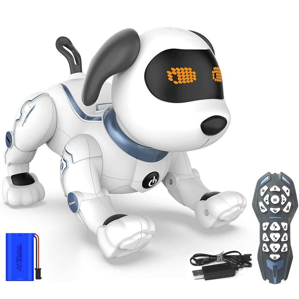 Cane Robot Radiocomandato Cagnolino Interattivo Giocattolo Bambini a  Batteria 8054143001648