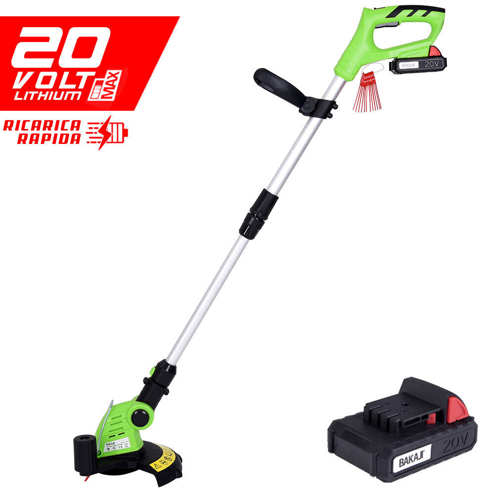 Image of Decespugliatore Elettrico a Batteria Litio 20V Tagliaerba Tagliabordi Rasaerba