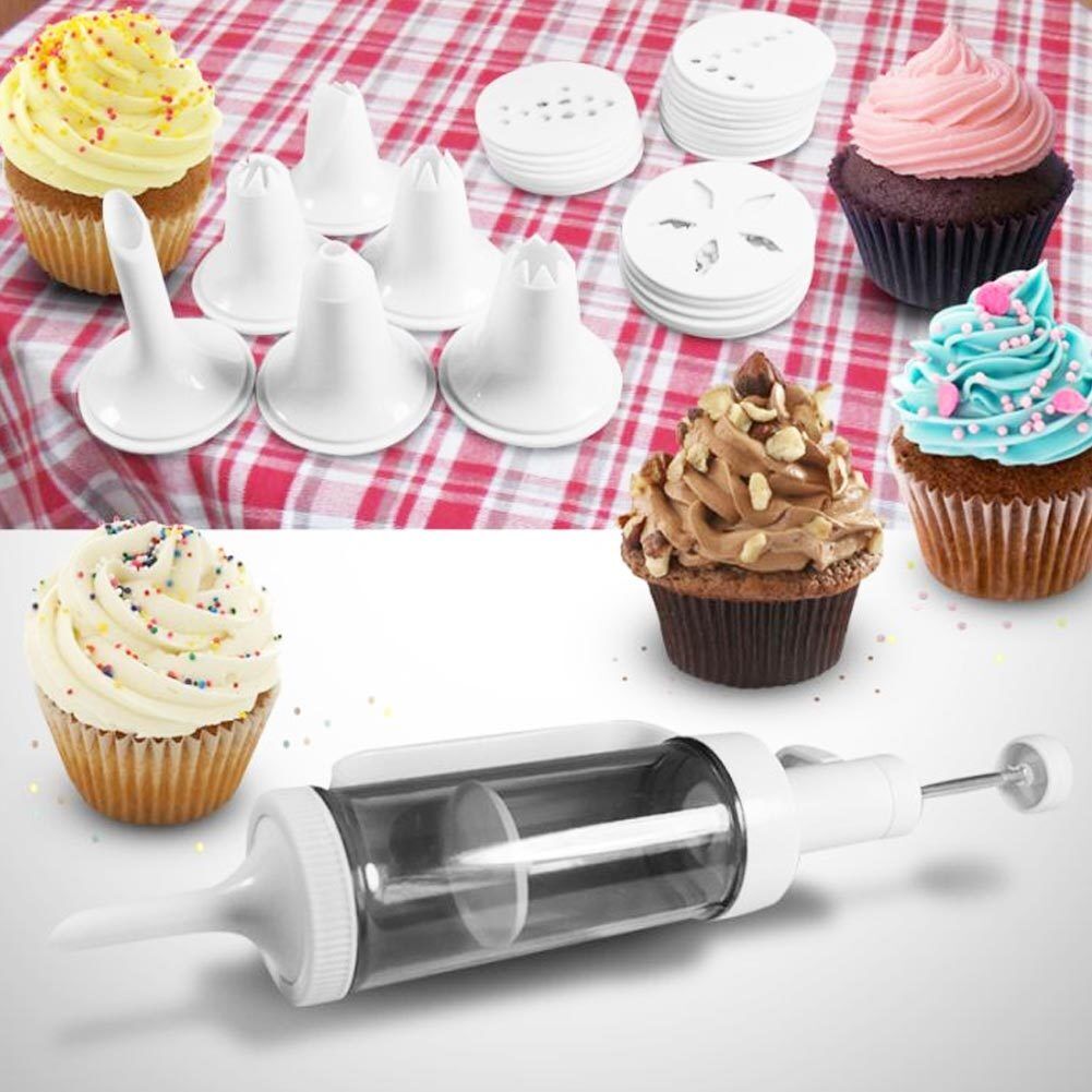 Siringa Decorazione Cupcake Torte Macchina Biscotti 31 Pz Formine Beccucci Dolci