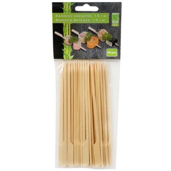 Bastoncini SUSHI porta stuzzichini in bamboo 15 cm Confezione da 40 pezzi