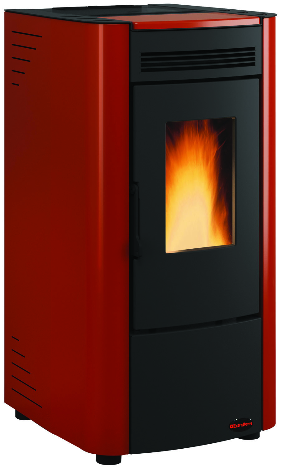 Image of STUFA A PELLET EXTRAFLAME BORDEAUX KETTY EVO 6 DIM. 46x48xH88 CM