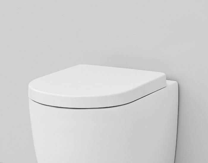 Coprivaso avvolgente soft-close File 2.0 - Art Ceram Colore:: Bianco Matt